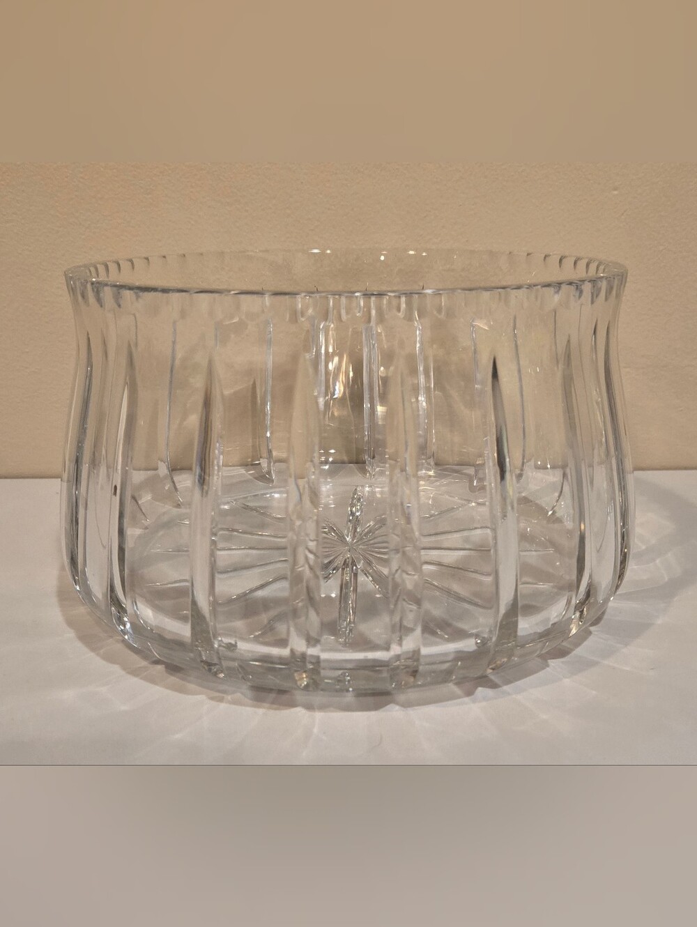Vintage Hawkes Style Heavy Cut Crystal Bowl